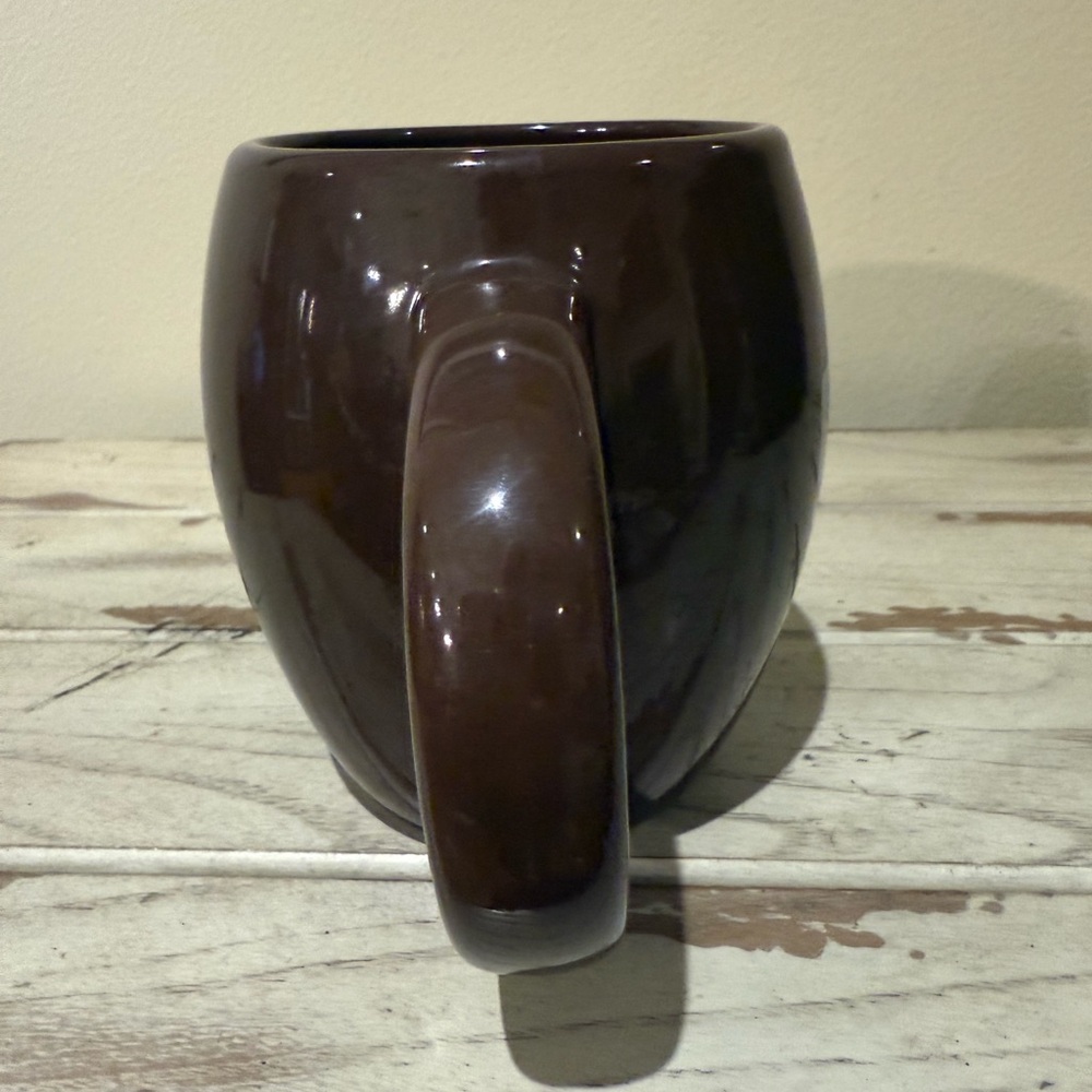 Dunkin Donuts Brown Barrel Shaped DD Logo Classic Coffee Tea Mug - Picture 4 of 8